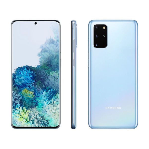 [APP + CLIENTE OURO] Smartphone Samsung Galaxy S20+ 128GB Cloud Blue - 8GB RAM Tela 6,7” Câm. Quádrupla + Selfie 10MP