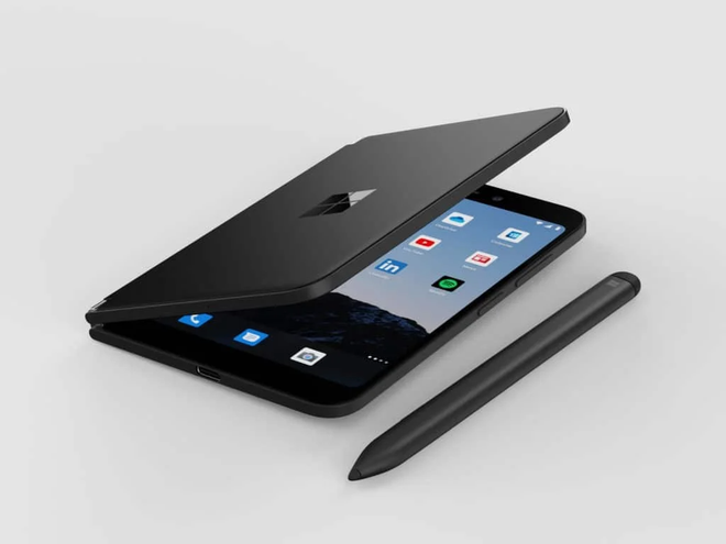 Novo Surface Duo 2 também deve chegar na cor preta (Imagem: Reprodução/WindowsUnited)