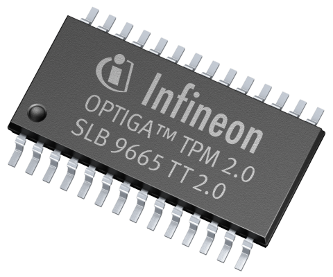 Exemplo de chip TPM 2.0 (Imagem: Reprodução/Infineon)