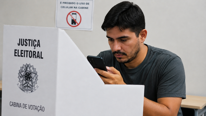 Eleição 2026: por que você não pode levar o celular na cabine votação?