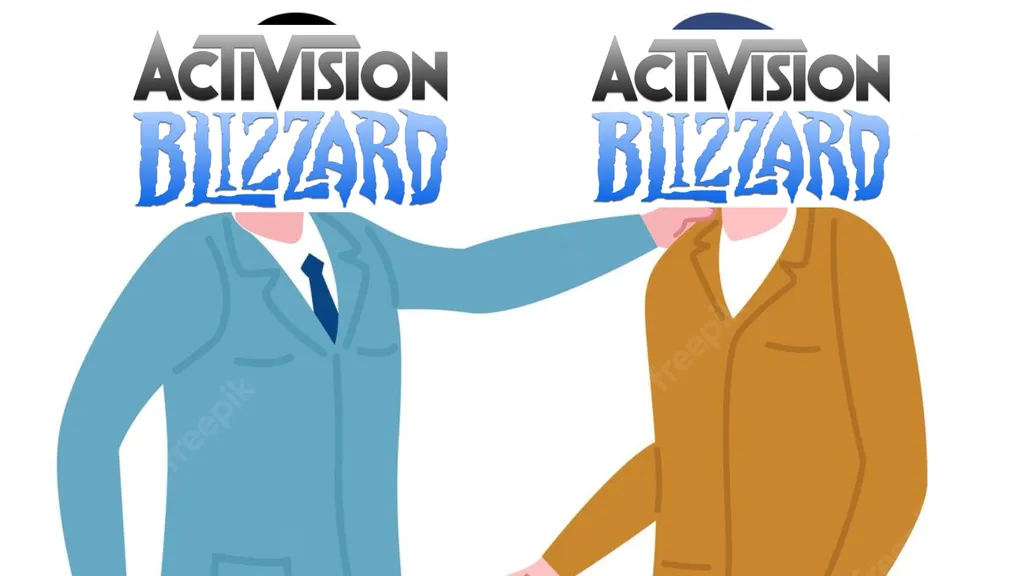 Tapinha nas costas: Activision Blizzard diz que Activision Blizzard é inocente. (Imagem: Montagem/Canaltech/Lucas Arraz/Freepik)