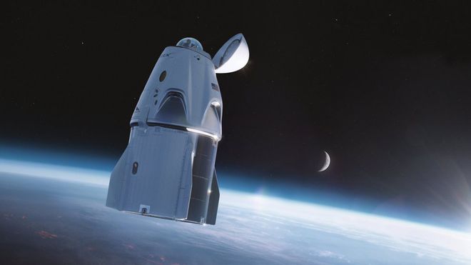 A tripulação da missão Ax-1 voará a borda da cápsula Crew Dragon, da SpaceX (Imagem: Reprodução/SpaceX)