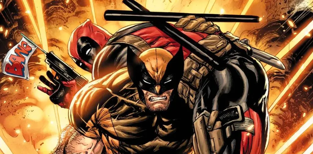 Um roadmovie de Deadpool e Wolverine pelo multiverso funcionaria muito bem e seria caótico no nível exato (Imagem: Reprodução/Marvel Comics)
