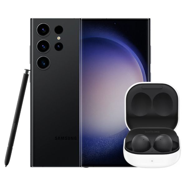 [SAMSUNG ESTUDANTES] Galaxy S23 Ultra 5G Preto 512GB + Galaxy Buds2