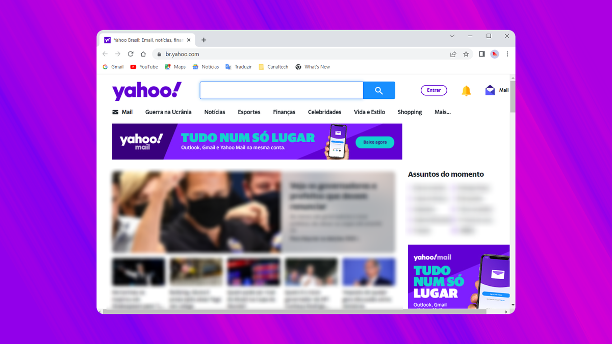 Como entrar no Yahoo Mail - Canaltech