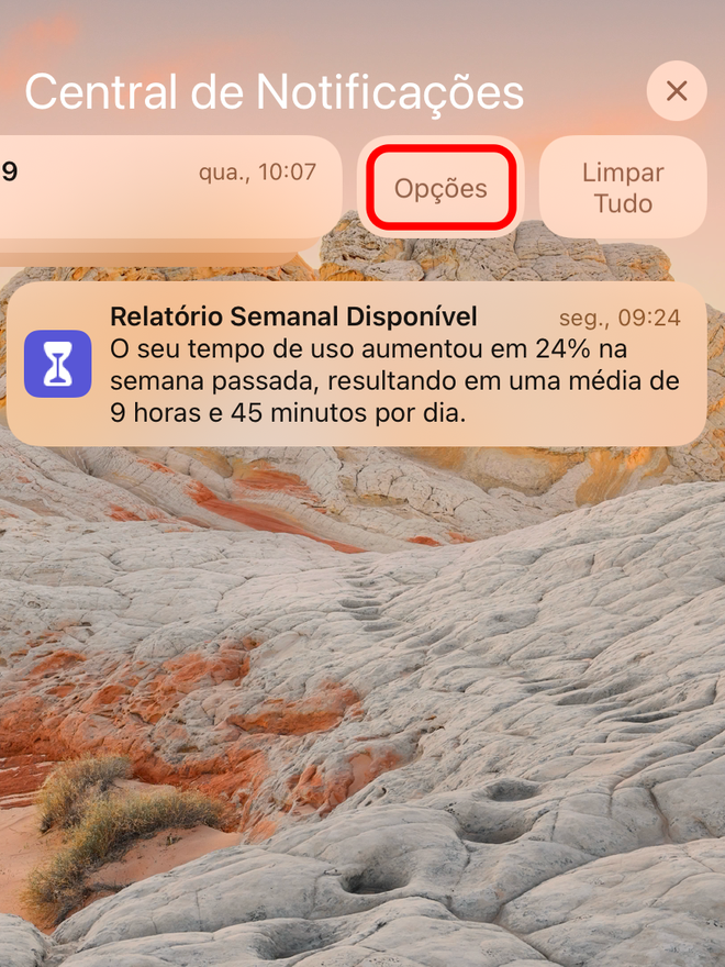 Abra as opções da notificação - Captura de tela: Thiago Furquim (Canaltech)