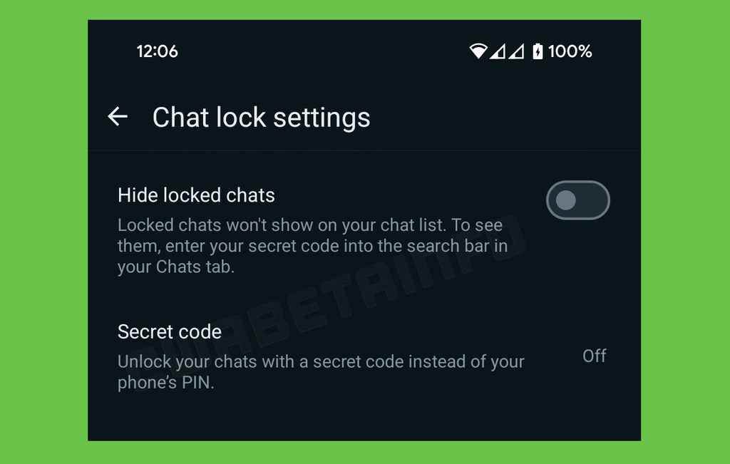 WhatsApp vai criar uma camada extra de proteção para os chats protegidos (Imagem: Reprodução/WABetaInfo)