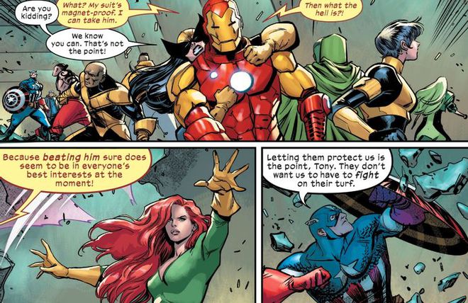 Homem de Ferro com armadura antiMagneto (Imagem: Reprodução/Marvel)