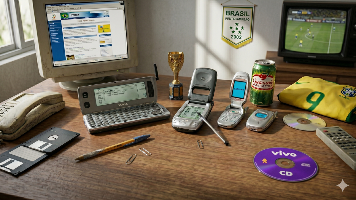 Qual era o celular mais top quando o Brasil ganhou a última Copa do Mundo?