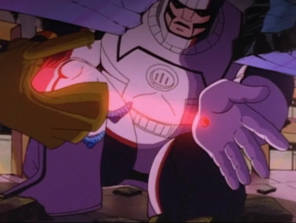 Animação já começa com Gambit levando uma surra dos Sentinelas. Não tem como melhorar (Imagem: Reprodução/Disney+)