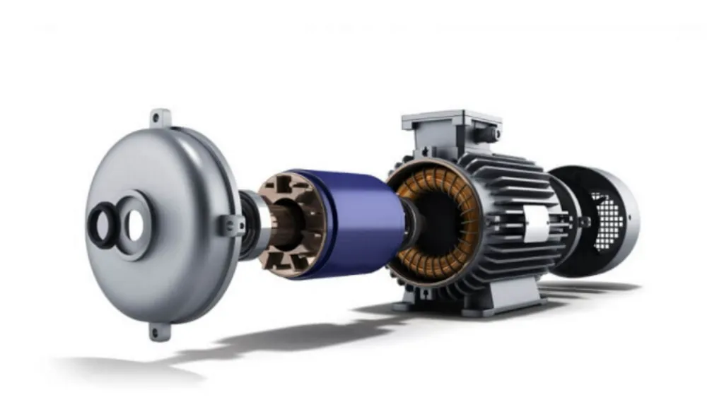 Motor de indução trifásico é encontrado nos carros da Volkswagen (Imagem: Reprodução/NeoCharge)