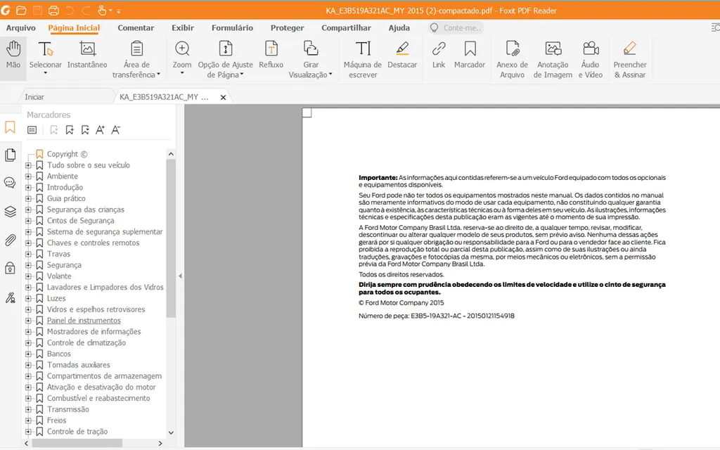 O leitor de PDF da Foxit é opção com muitas ferramentas de edição (Captura de tela: André Magalhães)