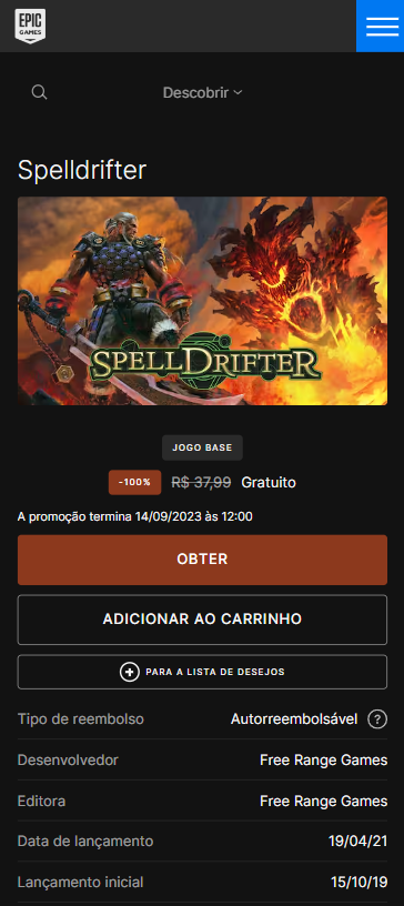 Spelldrifter (PC) é o jogo grátis da semana na Epic Games Store - GameBlast