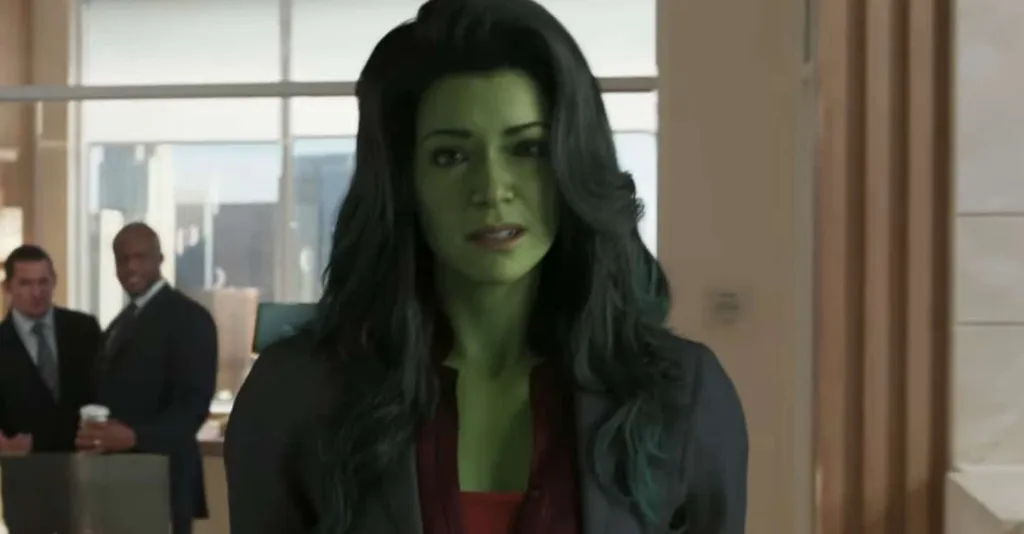Mulher Hulk foi um dos filmes criticados pela qualidade dos efeitos visuais. (Imagem: Reprodução/ Marvel Studios)