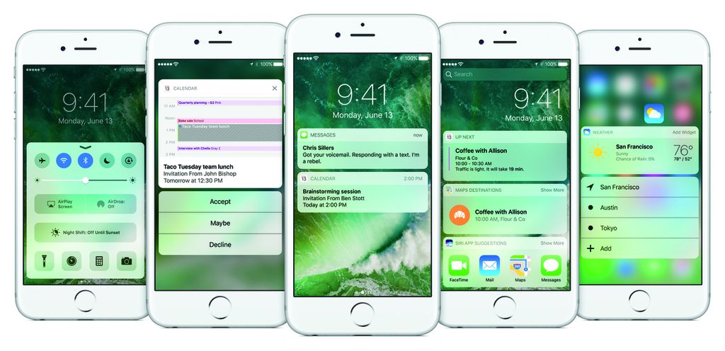 Tela de bloqueio e notificações do iOS 10