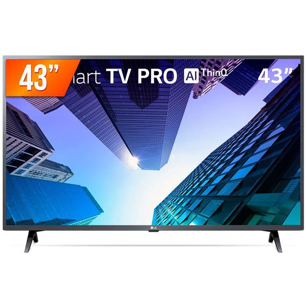 Smart Tv Led Pro 43" Full Hd Lg 43Lm631C0Sb.Bwz 3 Hdmi 2 Usb Wi-Fi Conversor Digital - Bivolt