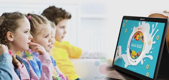 Pelas imagens, também é possível que a Samsung mire em instituições de ensino para vender o gadget Pelas imagens, também é possível que a Samsung mire em instituições de ensino para vender o gadget