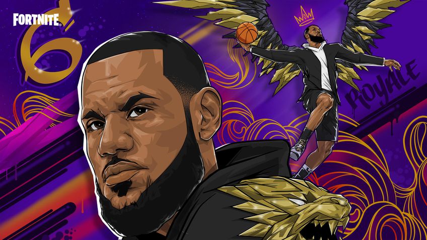 Tela de Carregamento LeBron Fortnite