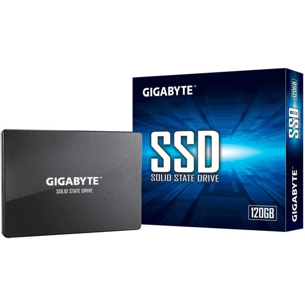 SSD Gigabyte 120GB, SATA, Leitura 500MB/s, Gravação 380MB/s