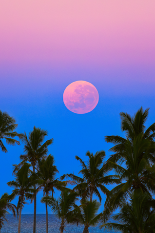 Lua no Pacífico sul