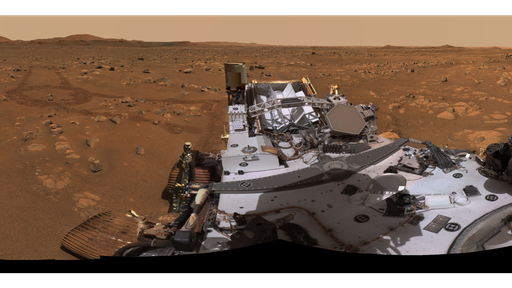 Rover Perseverance faz panorama em 360º do local de voo do helicóptero Ingenuity