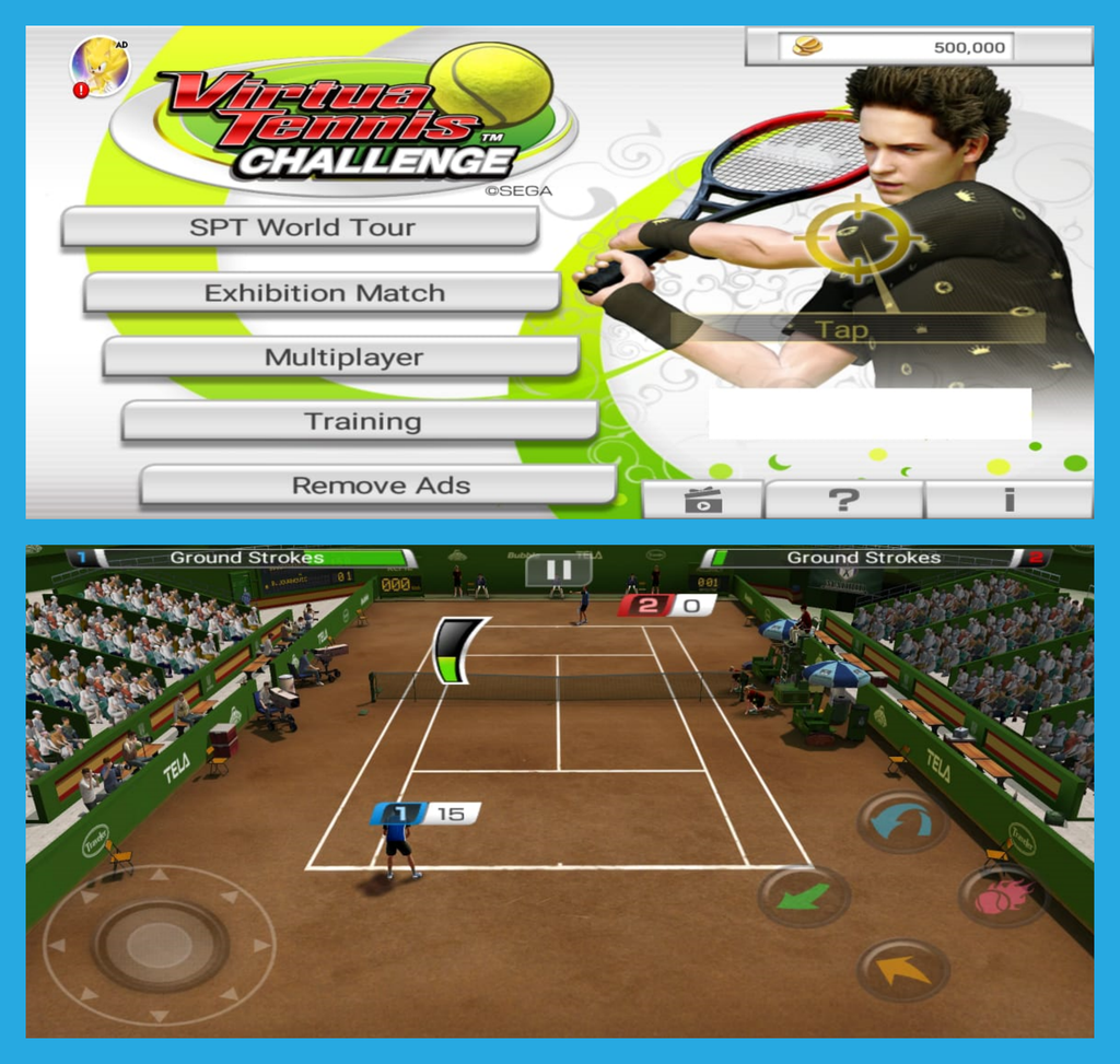 Gratuito, jogo de tênis da SEGA pode ser jogado no smartphone e tablet -  ESPN