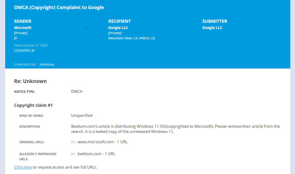 Microsoft invoca lei de direitos autorais contra site que vazou o