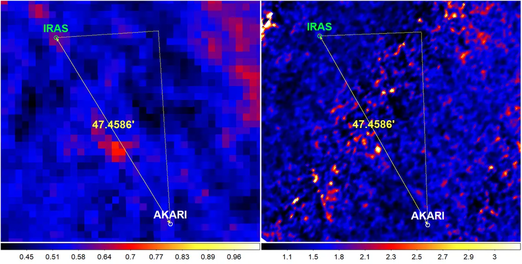 imagens em intravermelho do espaço