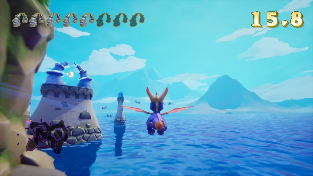 O gameplay continua variado, trazendo fases terrestres, aéreas e subaquáticas, adicionando "tempero" e evitando que a coletânea fique maçante (Captura de Imagem: Rafael Arbulu)