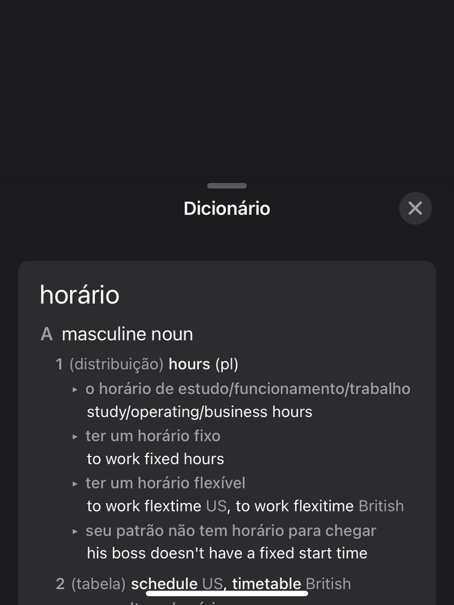 O dicionário dá o significado amplo da palavra traduzida - Captura de tela: Thiago Furquim (Canaltech)