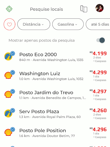 Compare preços entre diferentes estabelecimentos (Imagem: André Magalhães/Captura de tela)