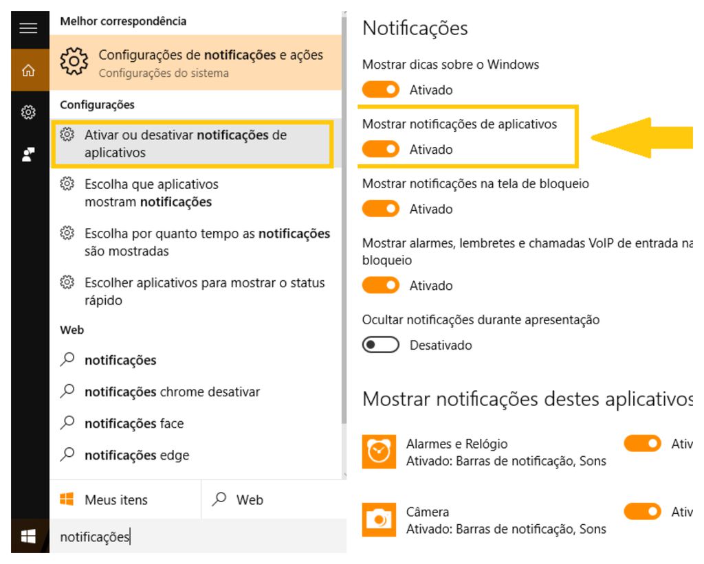 Desativando notificações de aplicativos do Office (Captura de tela: Ariane Velasco)