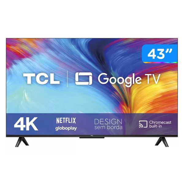 Smart TV 43” 4K LED TCL 43P635 VA Wi-Fi Bluetooth HDR | CUPOM EXCLUSIVO