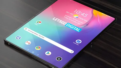 Samsung prepara seu primeiro tablet com tela dobrável, indica patente