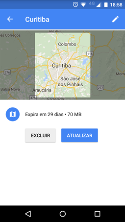 Salvar mapas offline Salvar mapas offline
