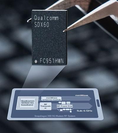 Chip Snapdragon X60 5G é equipado na linha iPhone 13 (Imagem: Divulgação/Qualcomm)