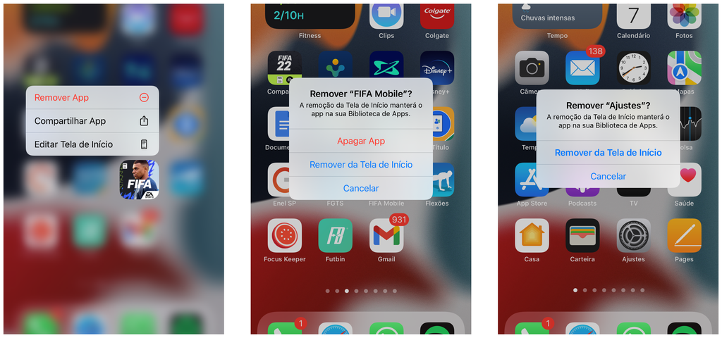 Esconda aplicativos nativos e de terceiros da Tela de Início do iPhone (Captura de tela: Thiago Furquim)