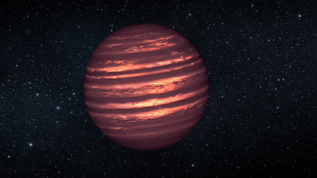 É possível que o exoplaneta seja uma anã marrom (Imagem: Reprodução/NASA/JPL-Caltech)
