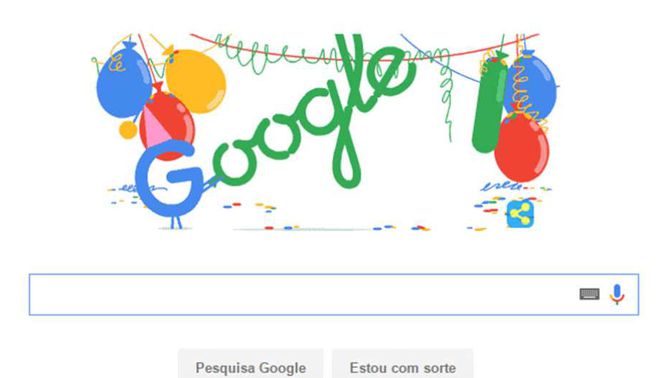 Google doodle 18 anos Google doodle 18 anos