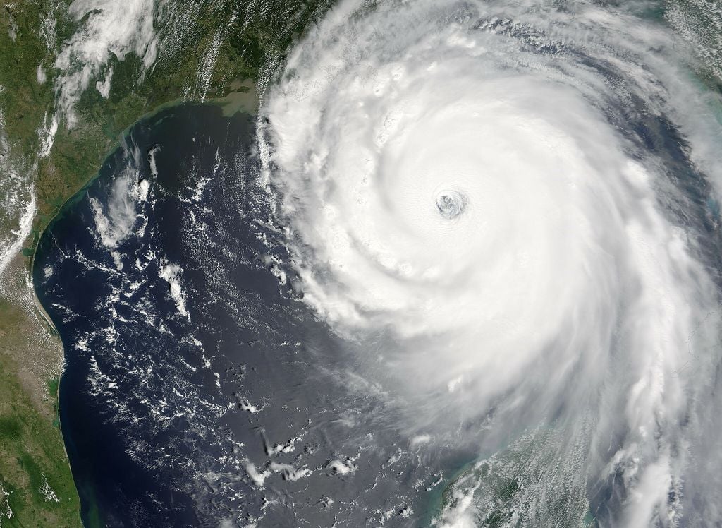 O Furacão Katrina foi um dos mais destrutivos que nasceu no Golfo do México, onde as tempestades de grande velocidade são comuns dadas as condições meteorológicas (Imagem: NASA/Wikimedia Commons/Domínio público)