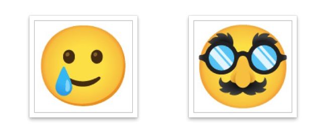 Dois novos emojis de rostos (imagem: 9to5Google)