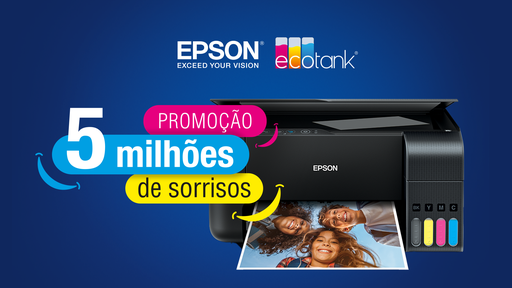 Epson anuncia Promoção 5 Milhões de Sorrisos para celebrar vendas das EcoTank