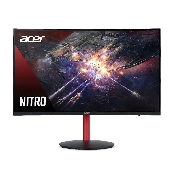 Monitor Gamer Acer Nitro XZ322Q 31.5", Curvo Full HD, 165Hz, 4MS, FreeSync, Alto Falantes, Ajuste de Altura