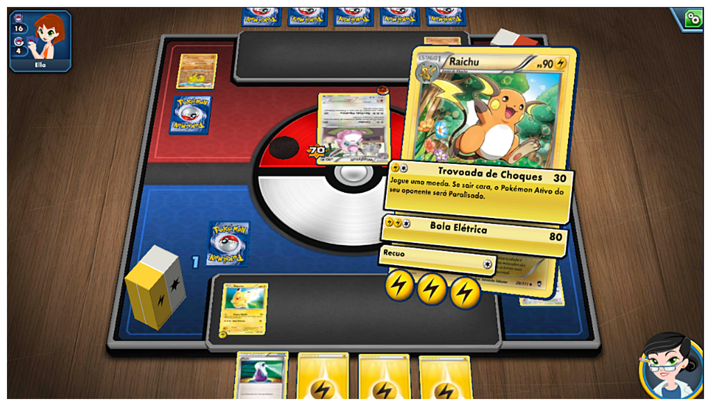 Você pode jogar com todos os seus Pokémon favoritos em Pokémon TCG (Captura de tela: Canaltech/Felipe Freitas)