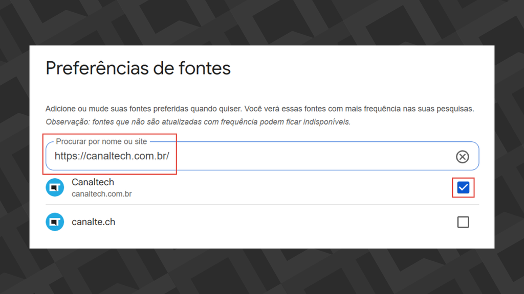 Google deve aumentar a prioridade de fontes favoritas dos usuários nas respostas geradas por inteligência artificial no futuro. (Fonte: Viviane França/Canaltech)