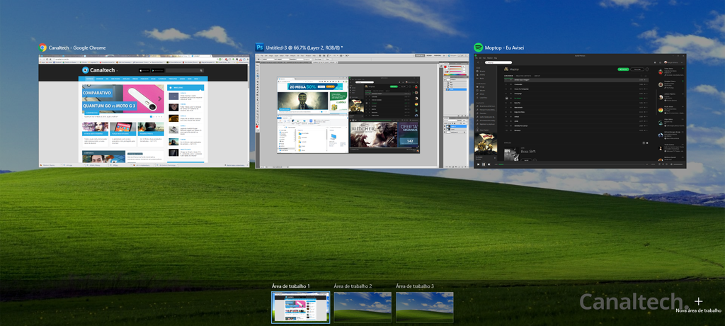 As Áreas de Trabalho virtuais foram uma das maiores adições do Windows 10. Graças ao recurso, o usuário pode criar quantos ambientes de trabalho desejar bastando pressionar três teclas no teclado