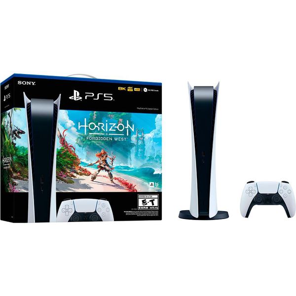 Console PlayStation 5 Edição Digital 825GB + Jogo Horizon Forbidden West - Webfones