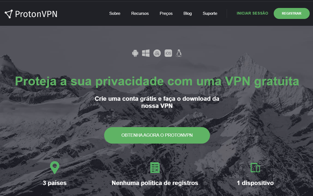 Proton é um dos serviços de VPN mais usados do mundo (Imagem: Reprodução/ProtonVPN)