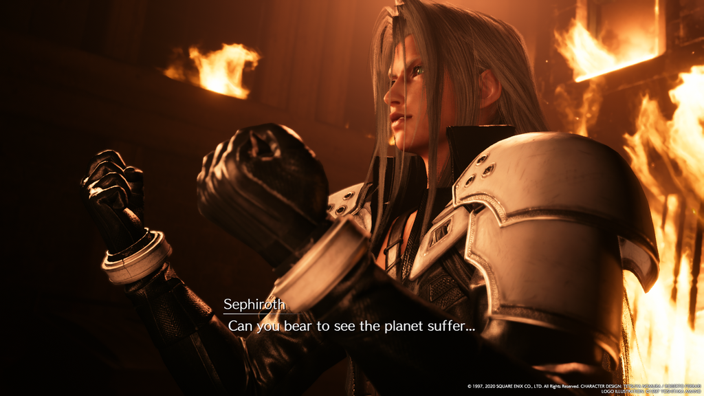 Sephiroth, um dos vilões mais icônicos da história dos games (Captura de Imagem: Rafael Arbulu/Canaltech)