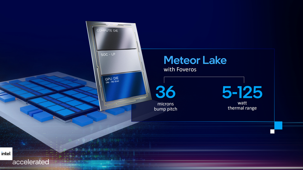 A 14ª geração Meteor Lake será a primeira para consumidores baseada no design MCM (Imagem: Divulgação/Intel)